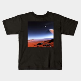 Mars Landscape - AI Generated Kids T-Shirt